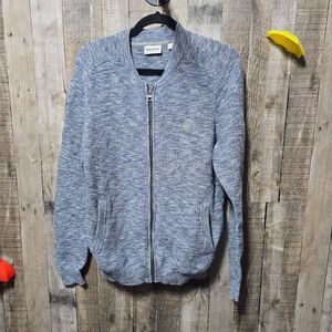 Timberland Blue Knit Bomber Jacket
